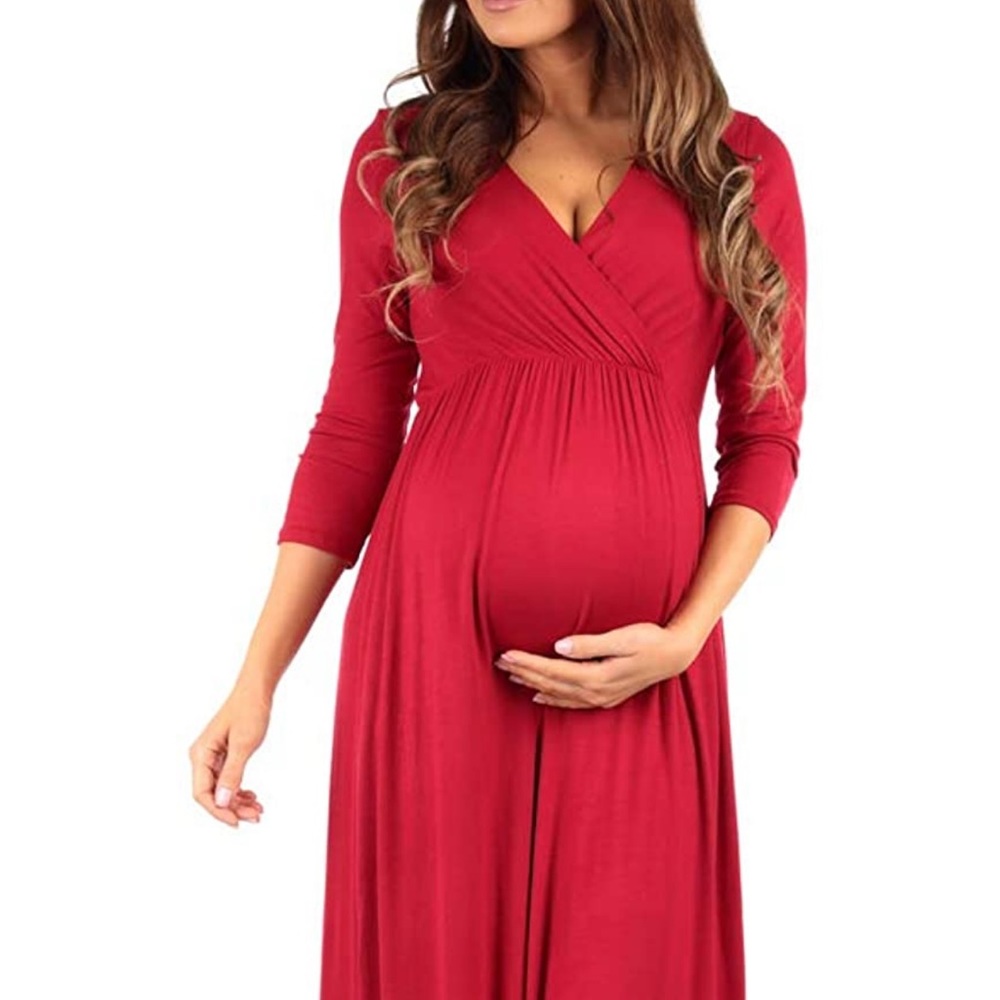 Mother Bee 3/4 sleeved Maternity Dress